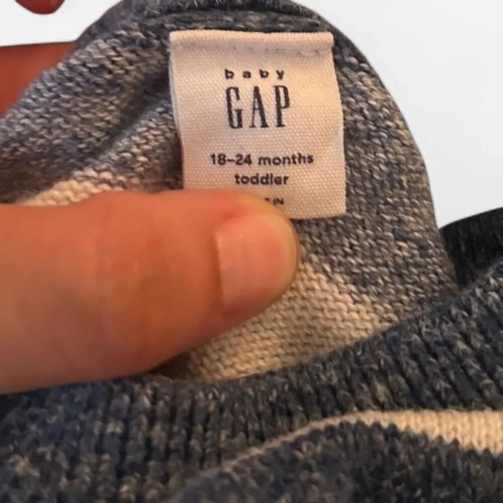 Baby Gap Blue and White Striped Sweater